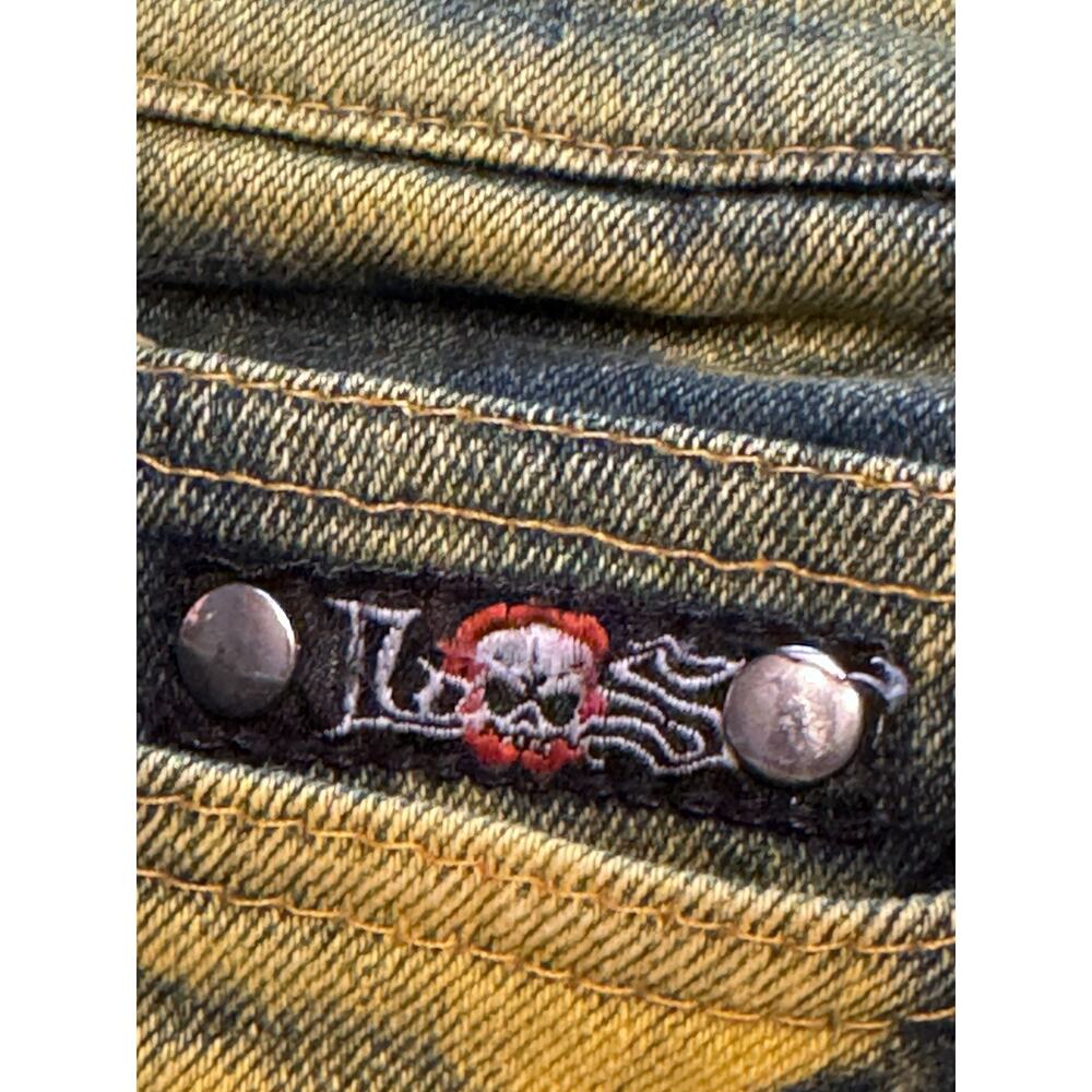 36 Lip Service Bleach Splatter Jeans Y2K Punk Goth Industrial Rave Pants USA Men - Picture 5 of 12